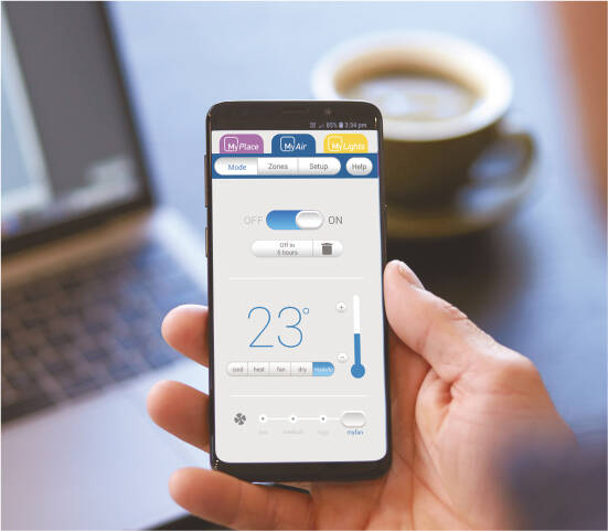 MyAir smartphone app to control heating and cooling systems in Melbourne